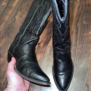 Womens justin lizard skin cowboy boots